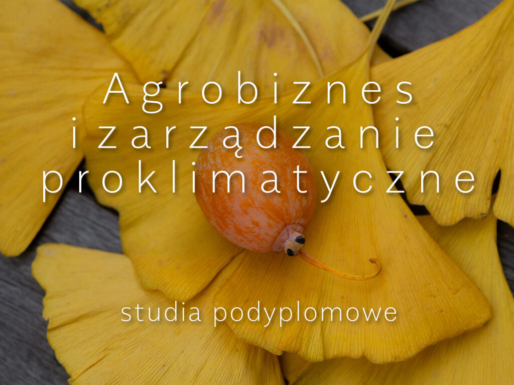 Agrobiznes i zarządzanie proklimatyczne - studia podyplomowe